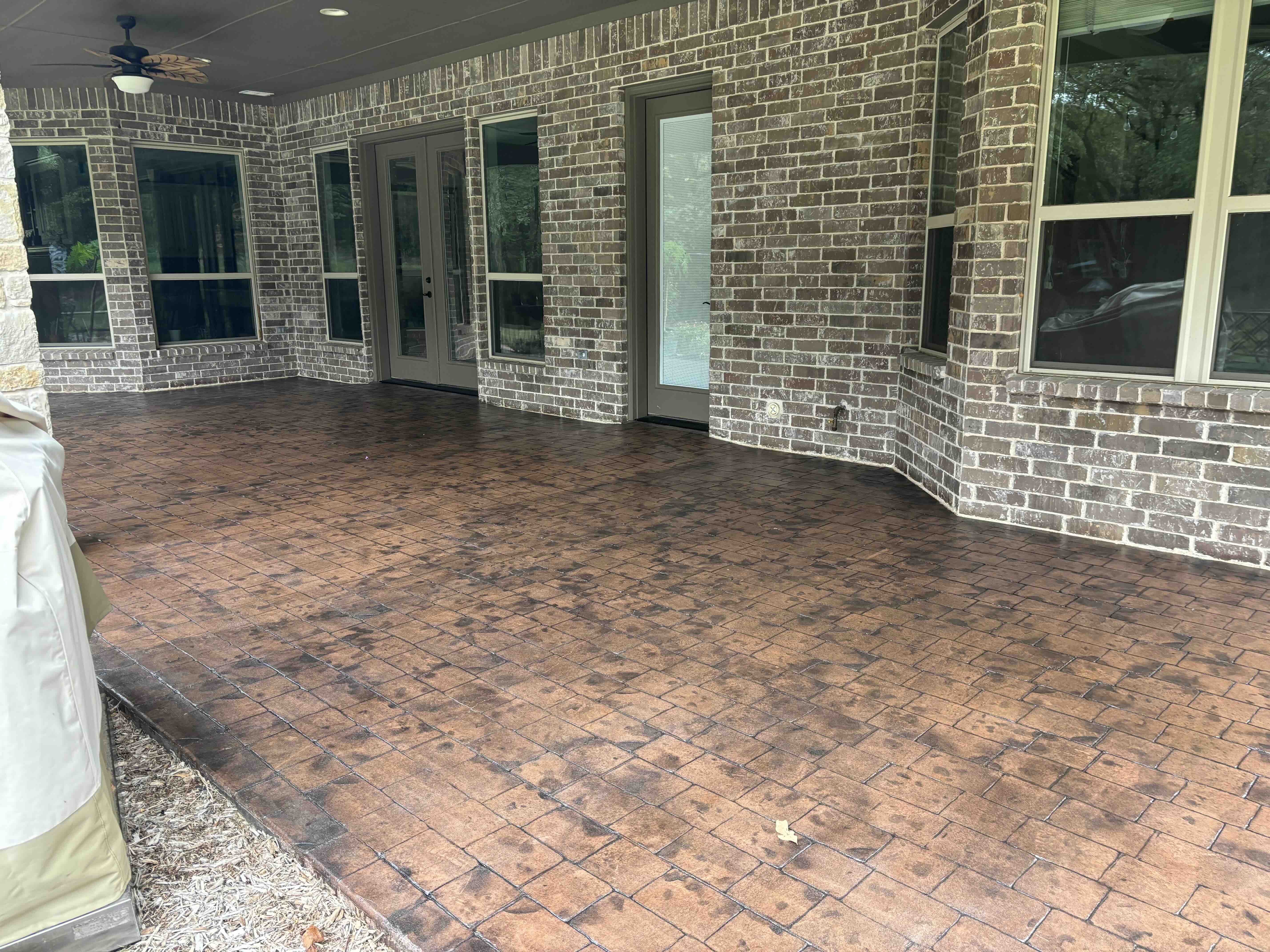 Large concrete patio project